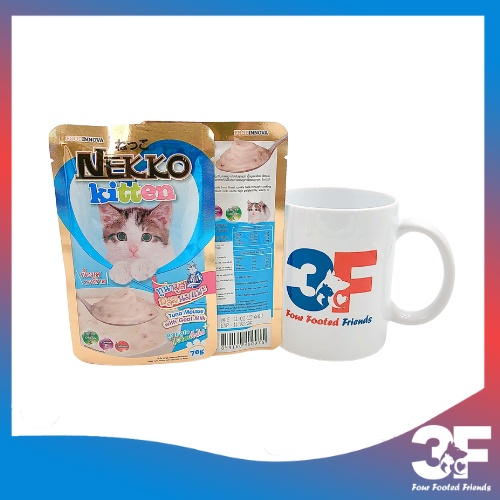 Pate Nekko Kitten Cho Mèo Con Từ Khi Cai Sữa Đến 12 Tháng Tuổi Gói 70gr - Bao Bì Chính Hãng Có Tem