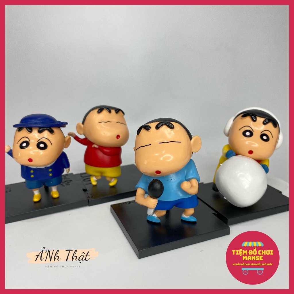 Set Mô hình Shin chibi truyền thống Shinosuke Cậu bé bút chì 6 cm dễ thương bền màu an toàn