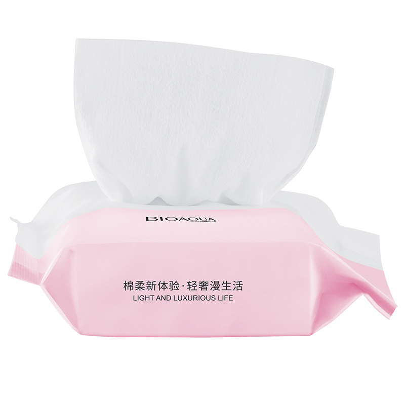 BIOAOUA High Quality Wet Dry Dual-use Removable Cotton Soft Towel Disposable Face Towel Cotton Pad Makeup Remover Cleansing Towel