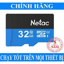 [Mã 2404EL10K giảm 10K đơn 20K] Thẻ nhớ Netac 32G chính hãng