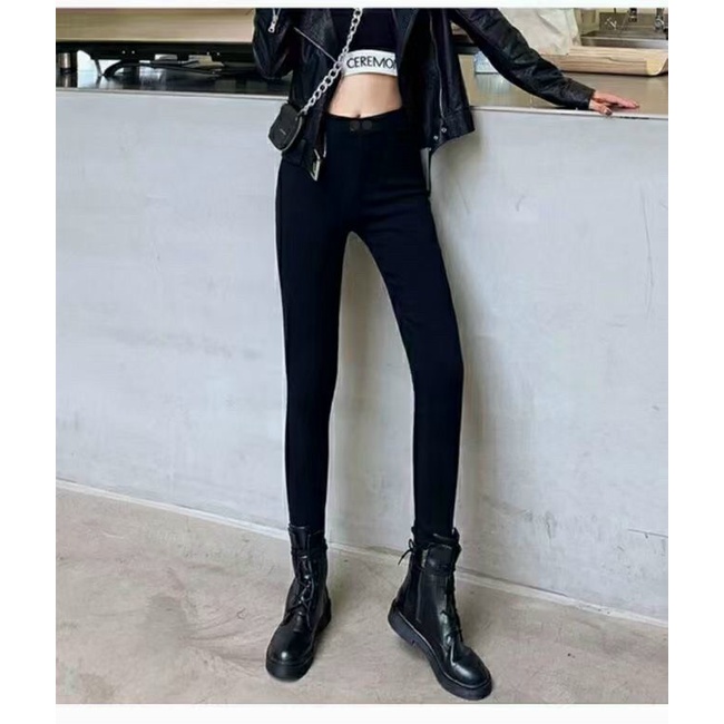 Quần legging lót lông cực ấm cực đẹp D'STUDIO hàng đẹp dày dặn..