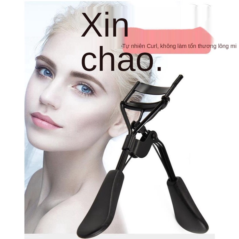 Kẹp bấm cong lông mi trang điểm tự nhiên tay cầm bằng silicon tiện dụng