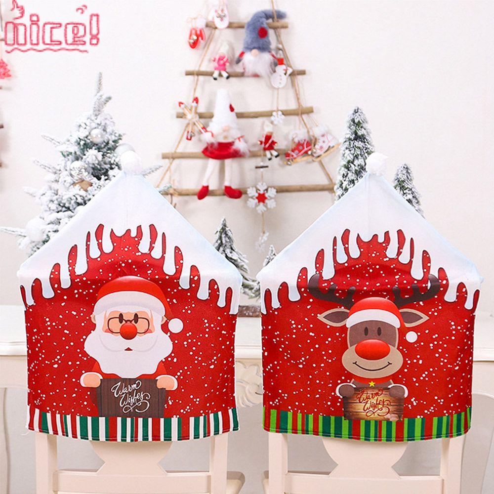 Vỏ Bọc Ghế Ngồi Trang Trí Giáng Sinh Năm Mới 2021