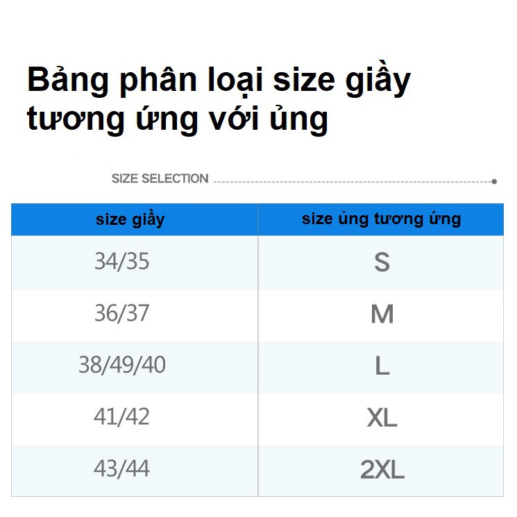 Ủng bọc giầy đi trời mưa có đế cao su dầy dạn T400 Màu Xanh- Dầy đi mưa