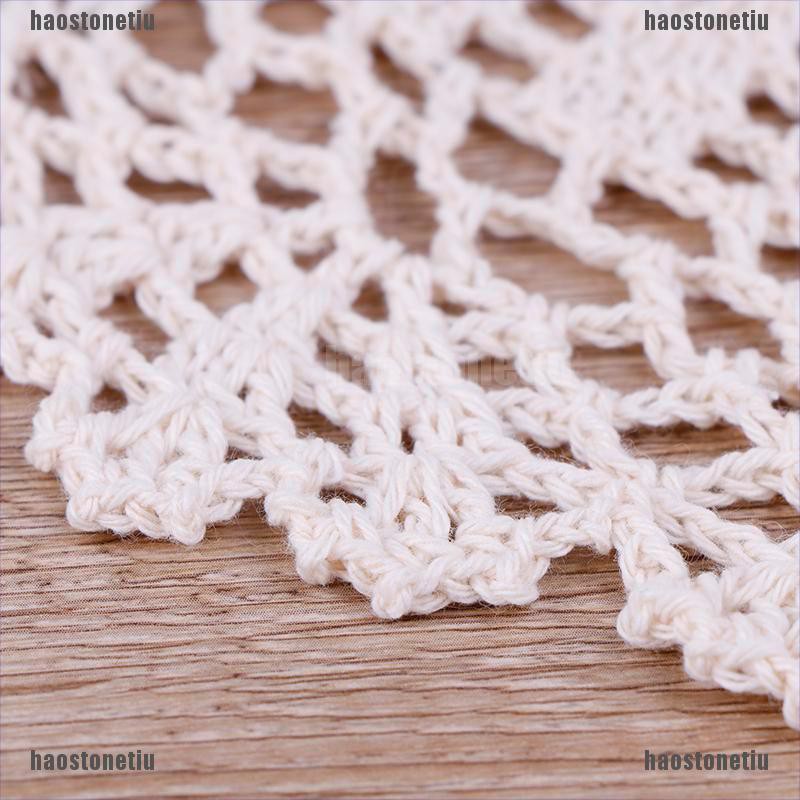 Tấm Lót Bàn Ăn Đan Len Bằng Cotton Họa Tiết Giáng Sinh Độc Đáo Tiện Dụng