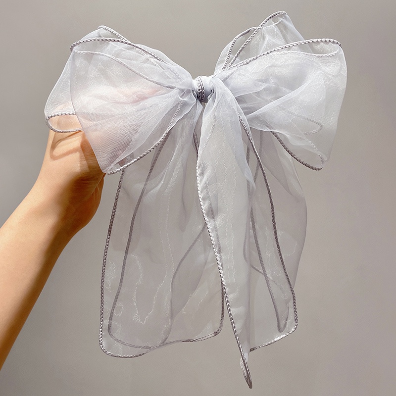 Kẹp Tóc Hình Nơ Cỡ Lớn Màu Đen Thời Trang Xinh Xắn Cho Nữ