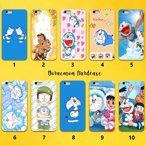 Ốp Điện Thoại Cứng Họa Tiết Doraemon 3d Bảo Vệ Toàn Diện Cho Samsung Vivo Oppo Xiaomi Realme 39