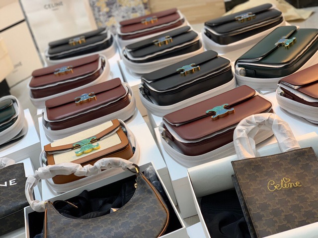 TÚI MEDIUM TRIOMPHE BAG IN SHINY CALFSKIN đeo chéo siêu cấp