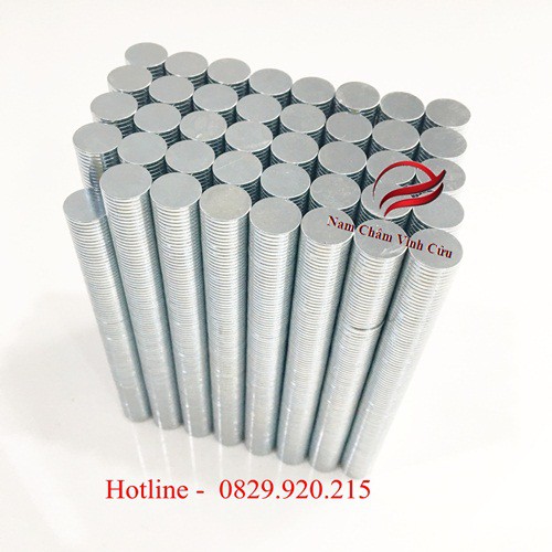 nam châm đất hiếm kích thước phi 10mm dày 1mm