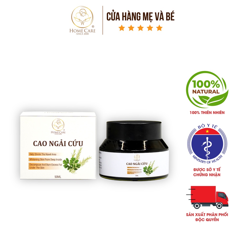 Cao ngải cứu Home Care giảm nhăn làm săn gọn bụng sau sinh - hũ 50g dạng cao