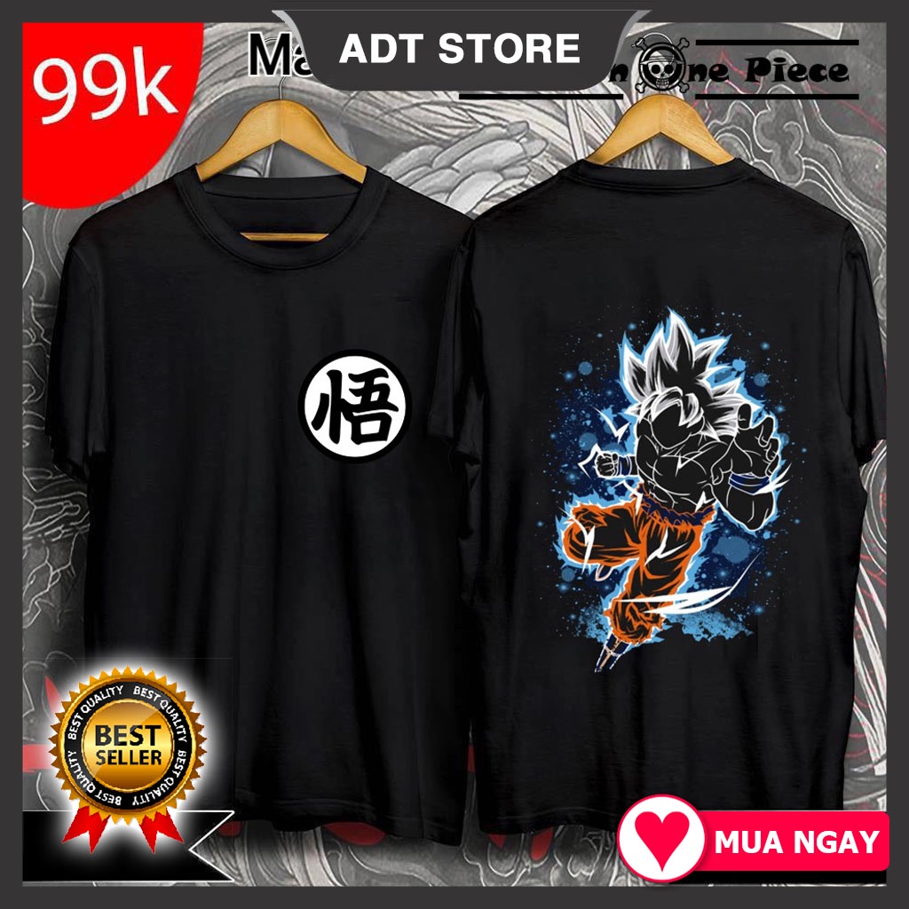 Top 4 Áo Thun In Hình Dragon Ball - Son GoKu "Bảy Viên Ngọc Rồng" Áo Đen 2 Mặt Cực Ngầu độc đẹp giá rẻ siêu HOT