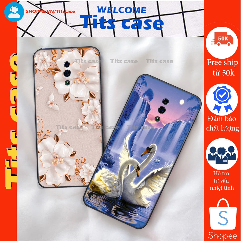 Ốp lưng  Oppo RENO / RENO Z in hình thiên nga,hoa may mắn, đặc sắc ĐỘC - LẠ - BỀN