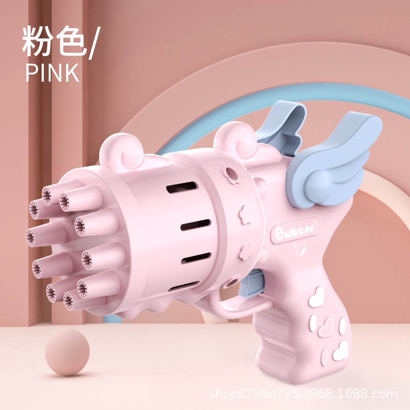 Đồ chơi Súng bắn bong bong - (10 Lỗ)