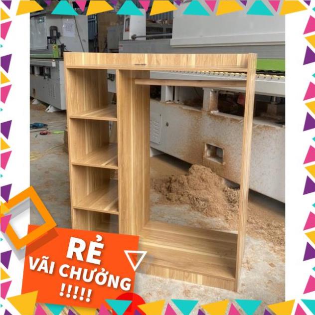 HÀNG LOẠI 1 Tủ quần áo cho bé, kệ treo quần áo chất liệu gỗ MDF. Tặng kèm sticker siêu dễ thương