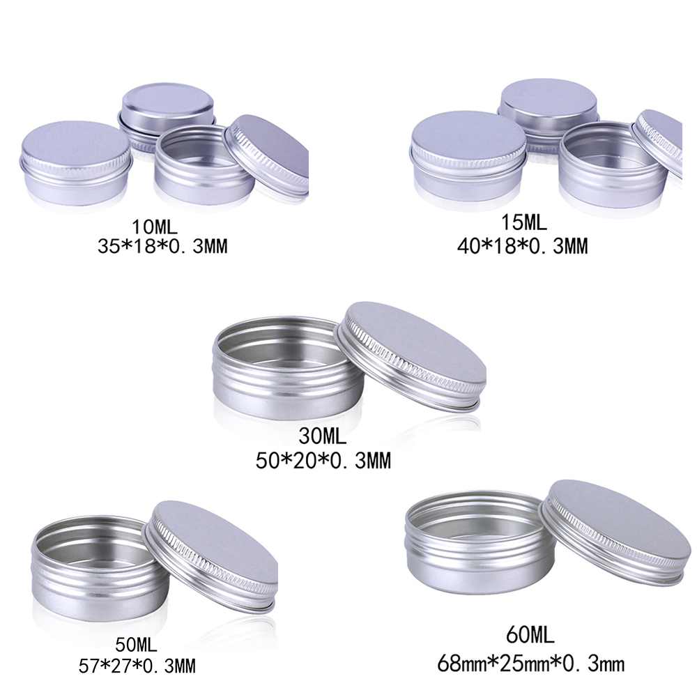 Chai Nhôm Rỗng Đựng Dầu Sáp Tiện Dụng|Hộp Thiếc Nhỏ Đựng Đồ Trang Điểm Có Thể Tái Sử Dụng