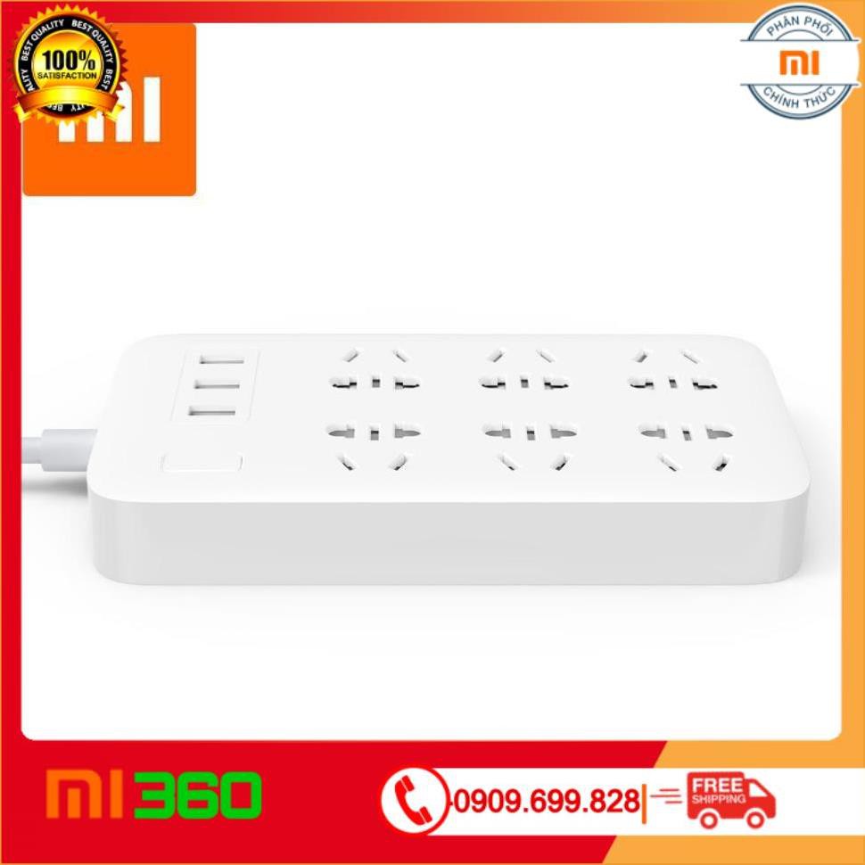 [ Hàng Cao Cấp ] Ổ cắm Xiaomi Mi Power Strip 6 cổng 3 USB