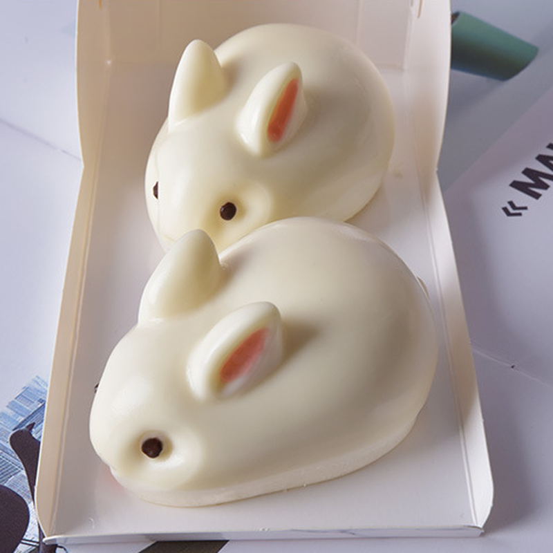 Khuôn Silicone Làm Bánh Hình Thỏ Ba Chiều