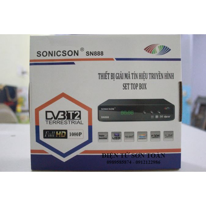 [CHÍNH HÃNG - 1GB] Thiết bị gải mã tín hiệu truyền hình SET TOP BOX SN888 | Đầu Tivi Box Core 1GB