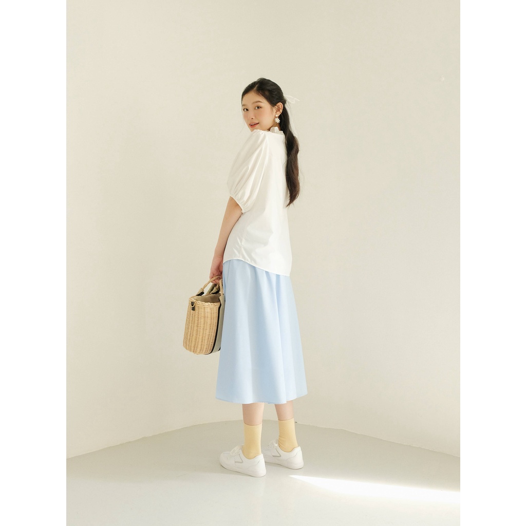 THE19CLUB - Chân váy cotton chun lưng - Ceci skirt