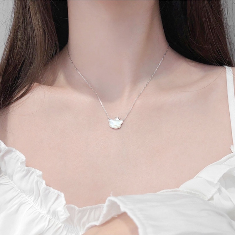 Vòng cổ hàn quốc trắng hoạt hình gấu nữ vòng cổ thời trang tính khí vòng cổ nữ