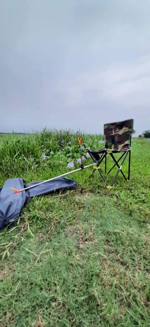 Combo Ghế câu cá kèm chống cần câu cần đơn