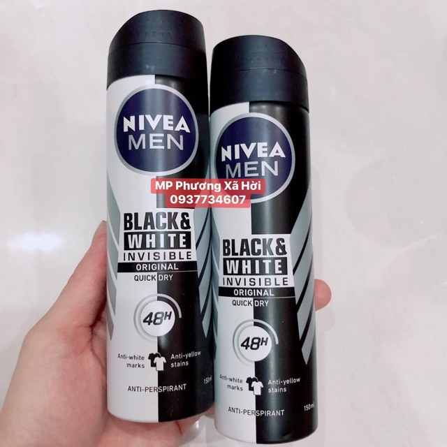 Xịt khử mùi Nivea Men Giảm ố vàng