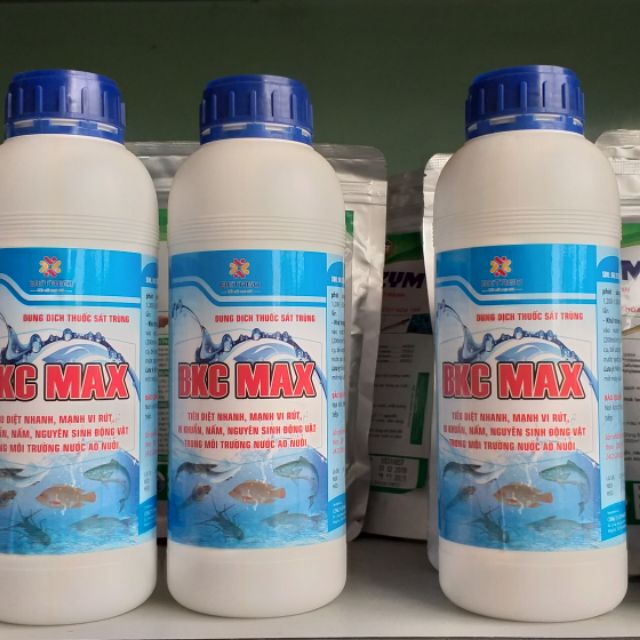 BKC MAX- Dung dịch sát trùng trong nuôi trồng thủy sản- sát khuẩn cắt tảo ao nuôi