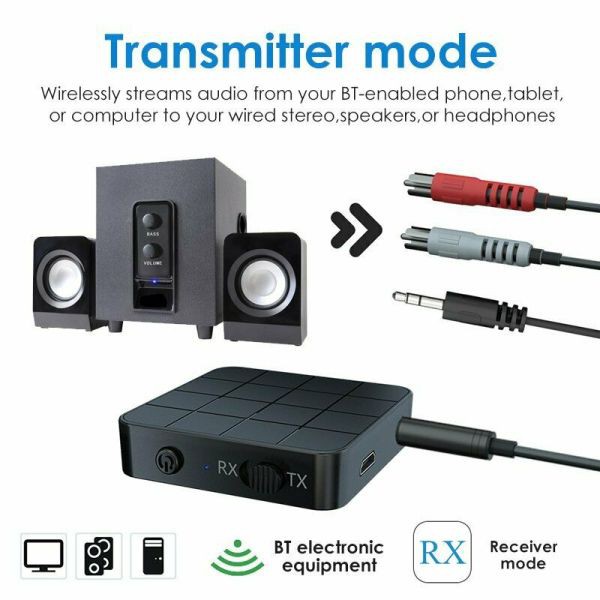 【In stock】Bluetooth 5.0 Audio Receiver Transmitter AUX RCA 3.5MM 3.5 Jack USB Music Stereo Wireless Adapters Dongle