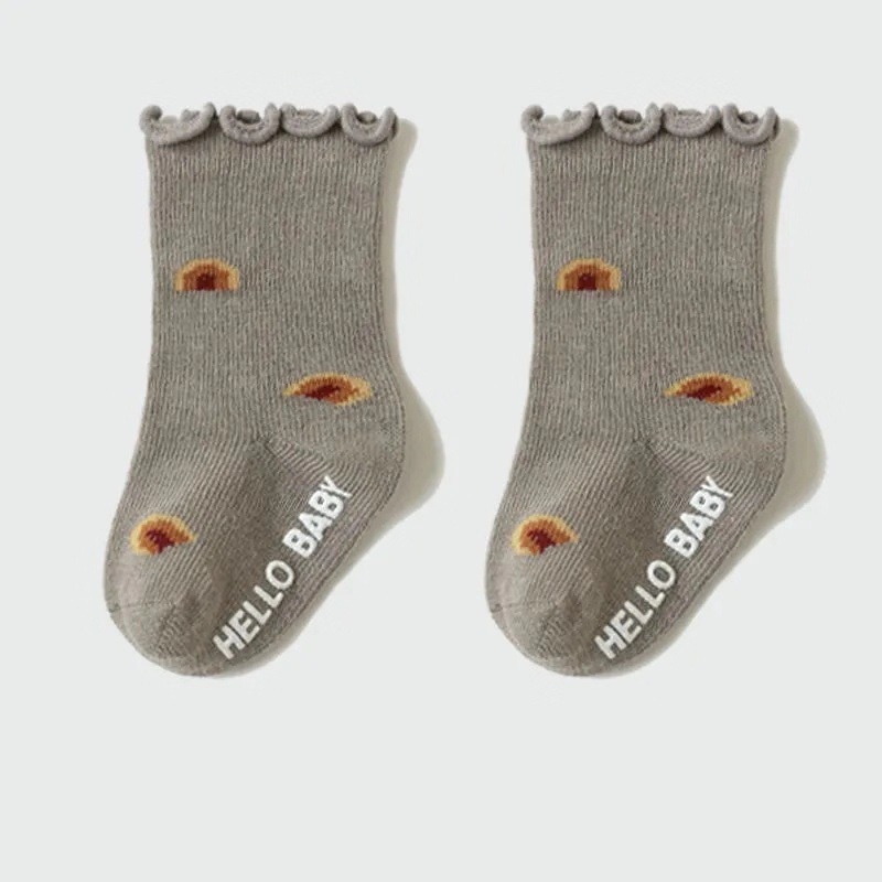 Vớ Cotton Mềm Co Giãn Chống Trượt In Hoa Dễ Thương Dành Cho Trẻ Sơ Sinh