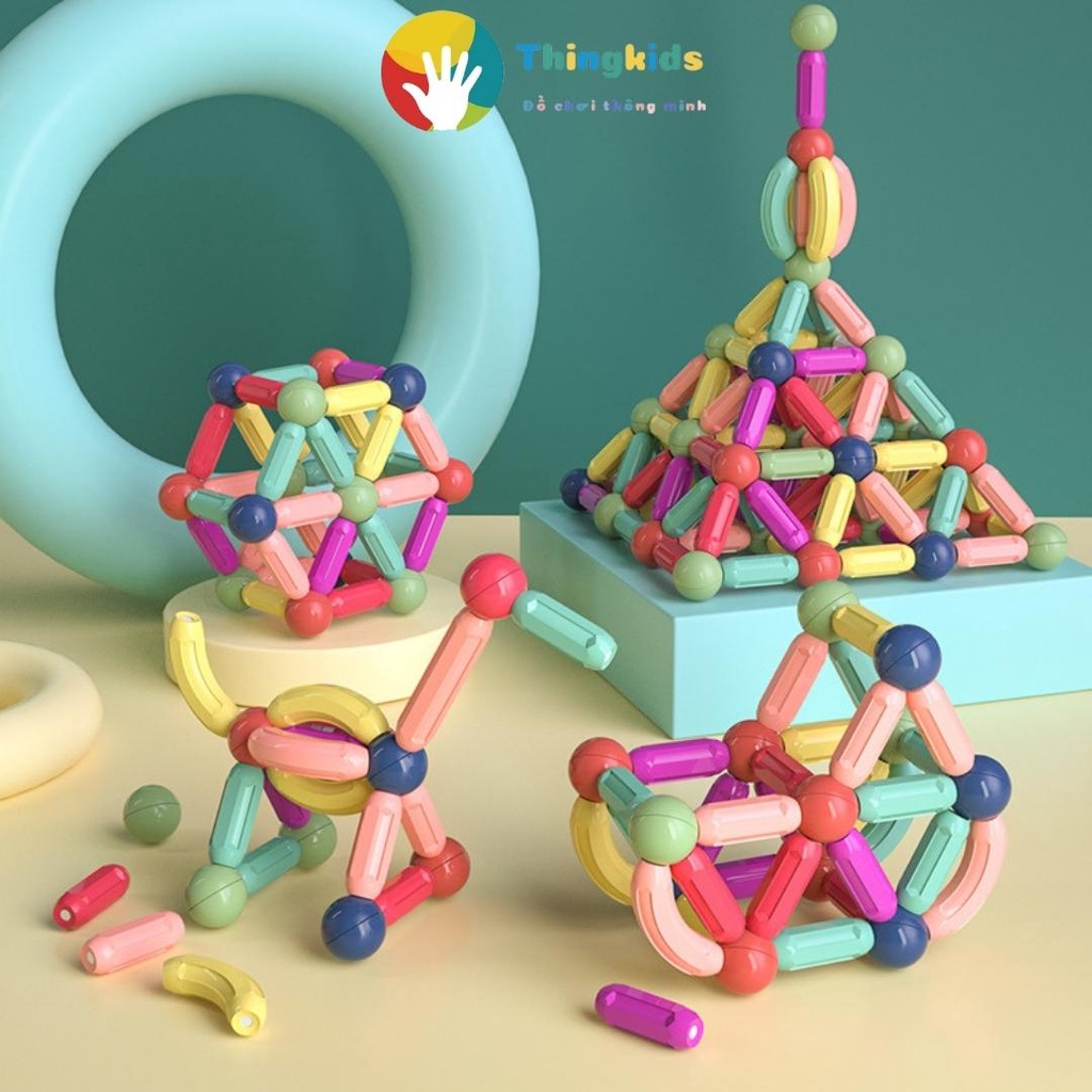 Bộ Xếp Hình Nam Châm Thông Minh Cho Bé - THINGKIDS