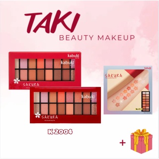 Bảng phấn mắt 16 ô kabuki sakura eye color palette k2004
