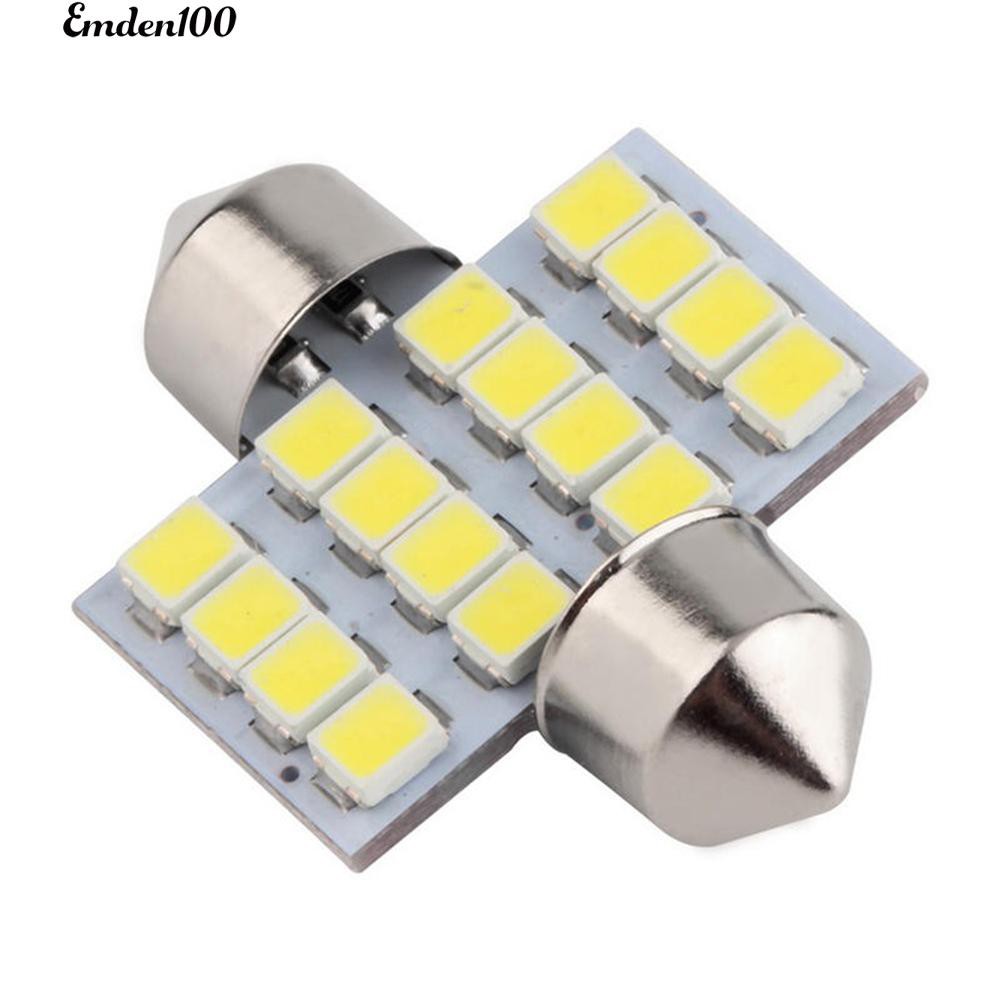 Đèn LED 16Smd Dc 12V ánh sáng trắng cao cấp cho xe ô tô
