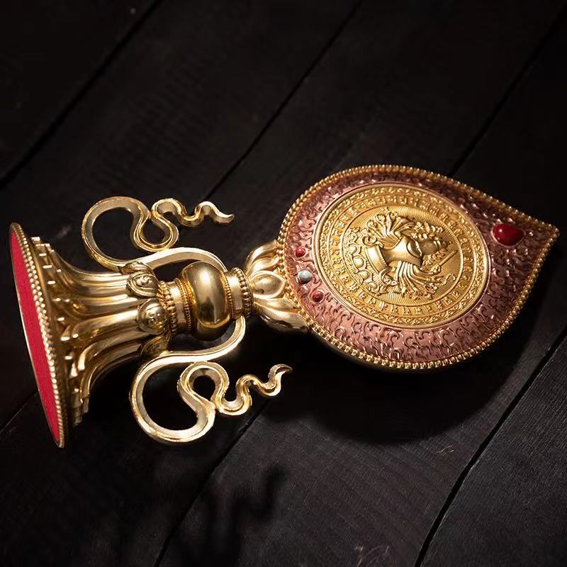 [PHÁP BẢO MINH CHÂU] KÍNH ĐÀN CHUẨN ĐỀ 24.3CM (KV-H2132) - ĐỒNG CAO CẤP