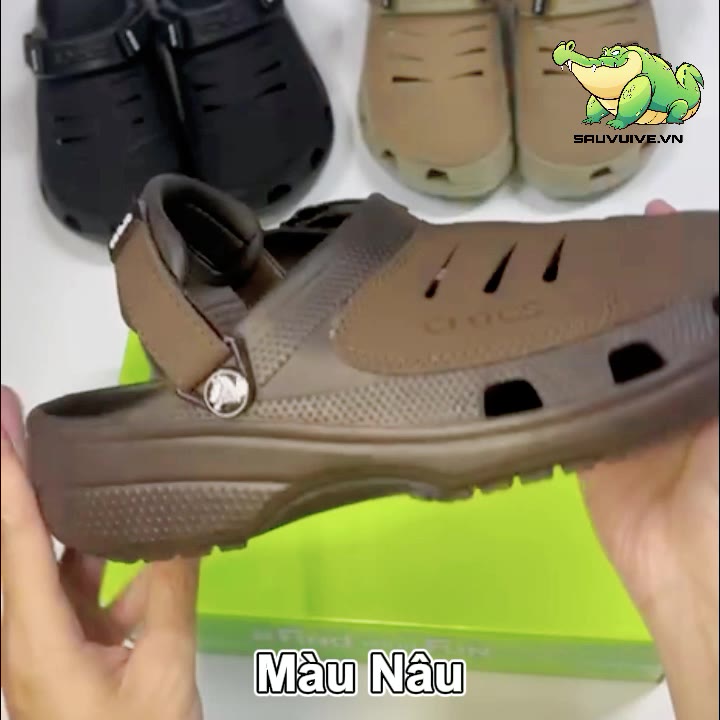 Dép Cross Yukon Mesa Clog nam nhiều màu dạng sục phối da đế chống trơn trợt - Hàng chính hãng - Sấu vui vẻ Official | BigBuy360 - bigbuy360.vn