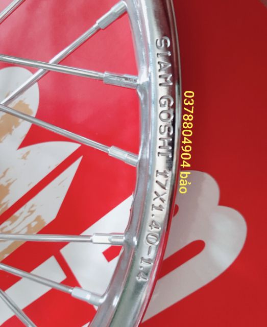 Bánh căm EXCITER 150 căm đùm mạ crom gắn cho ex 150 như zin k cần chế cháo. Niềng trước 1.4 sau 1.6