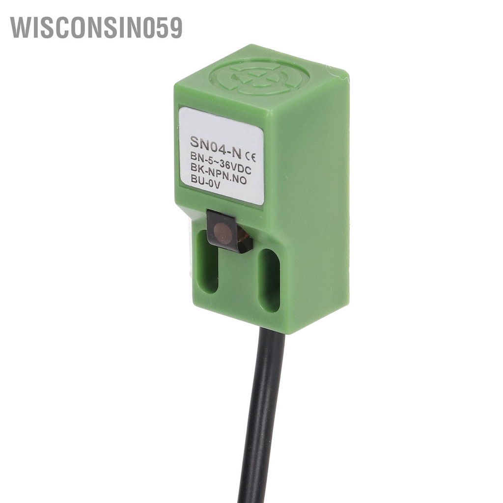 Wisconsin059 Công tắc tiệm cận cảm ứng NPN Cảm biến tiếp Giới hạn phát hiện đột quỵ 4mm 5‑36VDC
