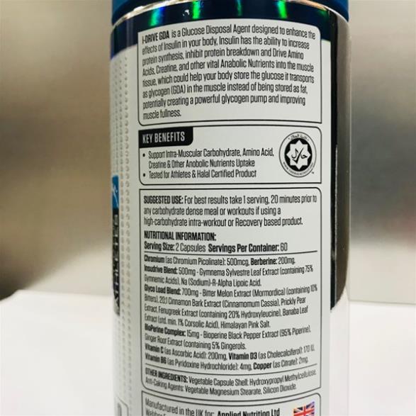 [SALE XẢ KHO] Applied Nutrition I Drive Viên Uống Tăng Tổng Hợp Và Phục Hồi Cơ Bắp (120 Viên)