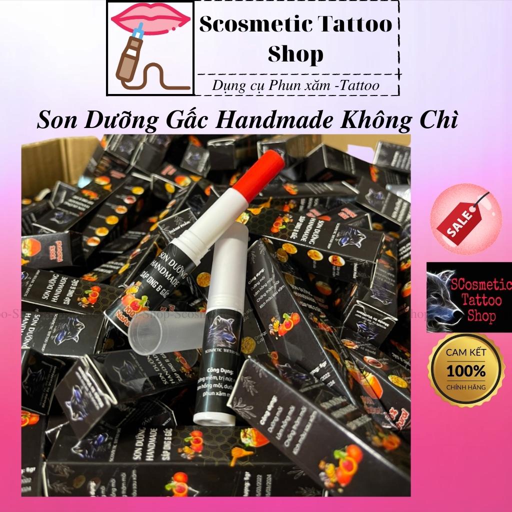 Son dưỡng gấc không chì ,dưỡng kích màu môi  có màu hương thơm tự nhiên dễ chịu-Handmade-5g
