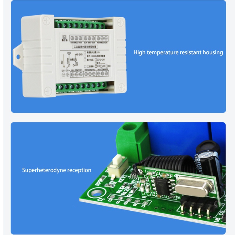 Rơ Le Điều Khiển Từ Xa Không Dây 6 Kênh 12V NAMA 315 / 433mhz