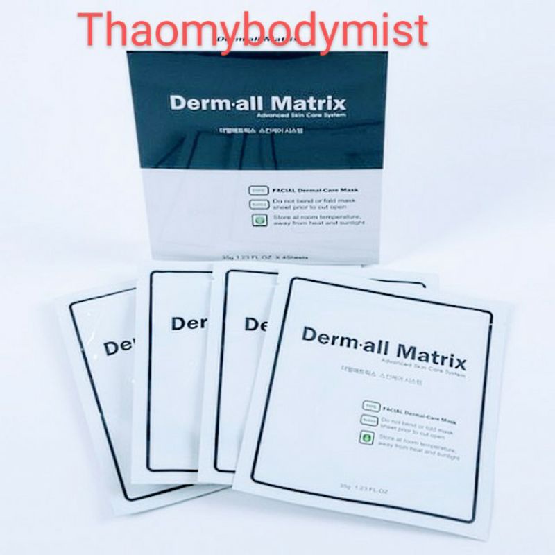 [Giá sale nhanh] Mặt nạ cao cấp Derm all Matrix 1 hộp 4 miếng