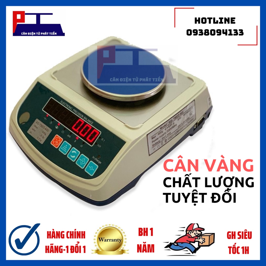 Cân Tiểu Ly/ Cân Vàng/ Mủ Cao su- 3kg× 0.1 gram KDTBED