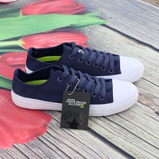 Giày Sneaker Chuck 2 Xanh Navy Nữ Cổ Thấp