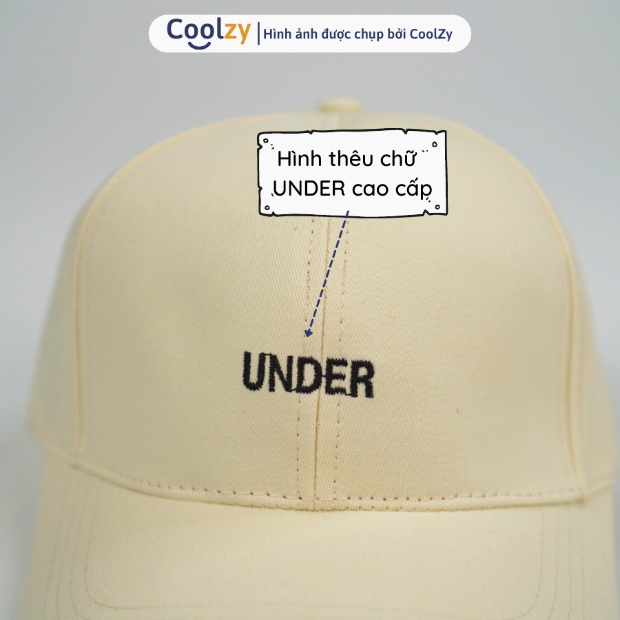 [Mã FAMARAL1 giảm 10K đơn 50K]Mũ lưỡi trai ❤️ Nón kết thêu hình chữ UNDER chất kaki cao cấp form unisex nam nữ N27