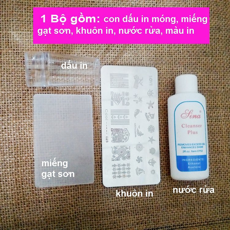 Bộ Khuôn in hình lên Móng Tay,móng chân làm nail thật dễ (mã 04)