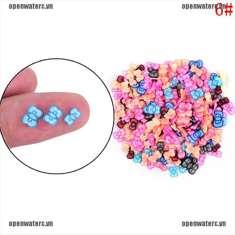 [Hàng mới về] Set 250 phụ kiện trang trí móng nghệ thuật bằng đất sét polymer