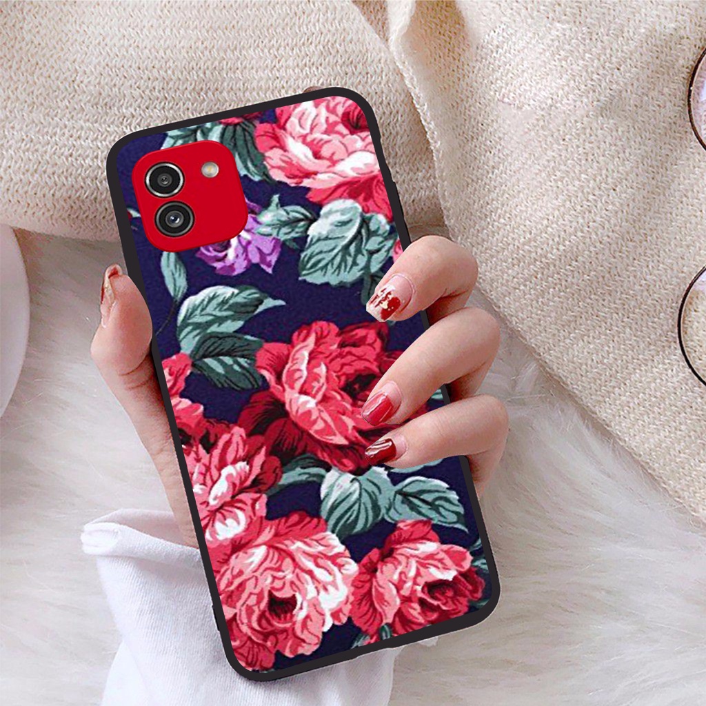 Ốp lưng Samsung Galaxy A03 viền dẻo TPU BST Hoạ Tiết Hoa