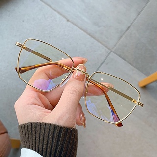  Mắt kính gọng kim loại cổ điển tròng kính chống ánh sáng xanh cao cấp có thể lắp tròng cận