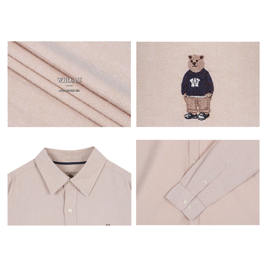 Áo sơ mi WHOAU WHYWC2111U Steve vải Oxford