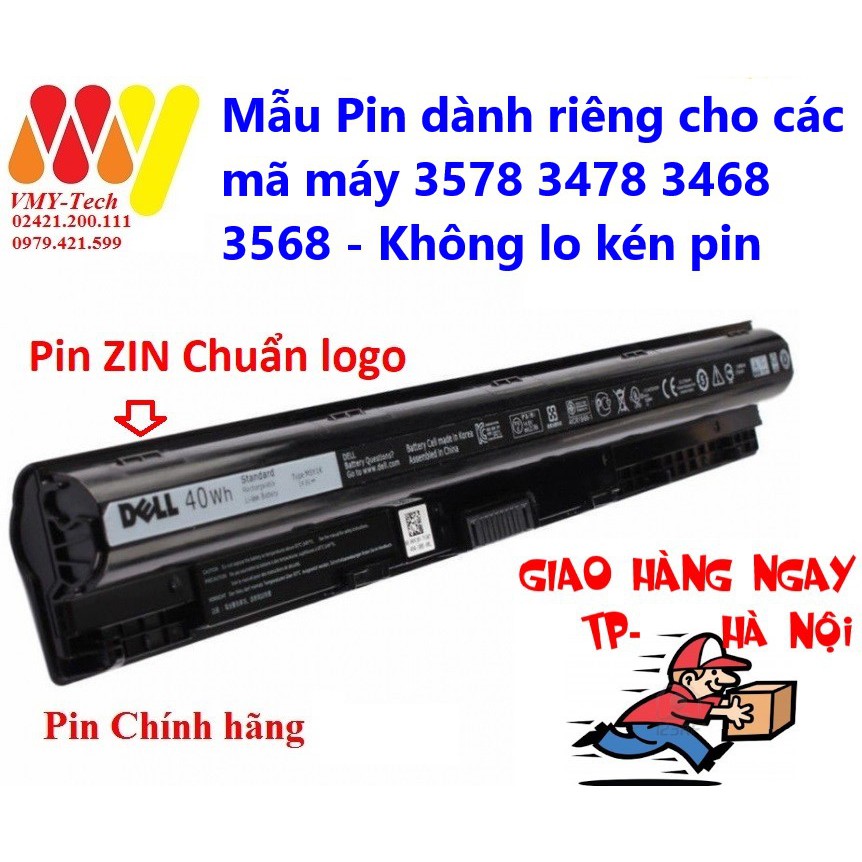 [Mã ELHAMS5 giảm 6% đơn 300K] Pin Laptop Dell 3578 3478 3468 3568 - Hàng zin xịn không lo kén pin