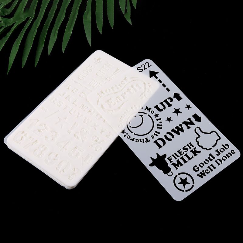 Bộ 24 Thước Khuôn Vẽ Trang Trí Album DIY Tiện Dụng